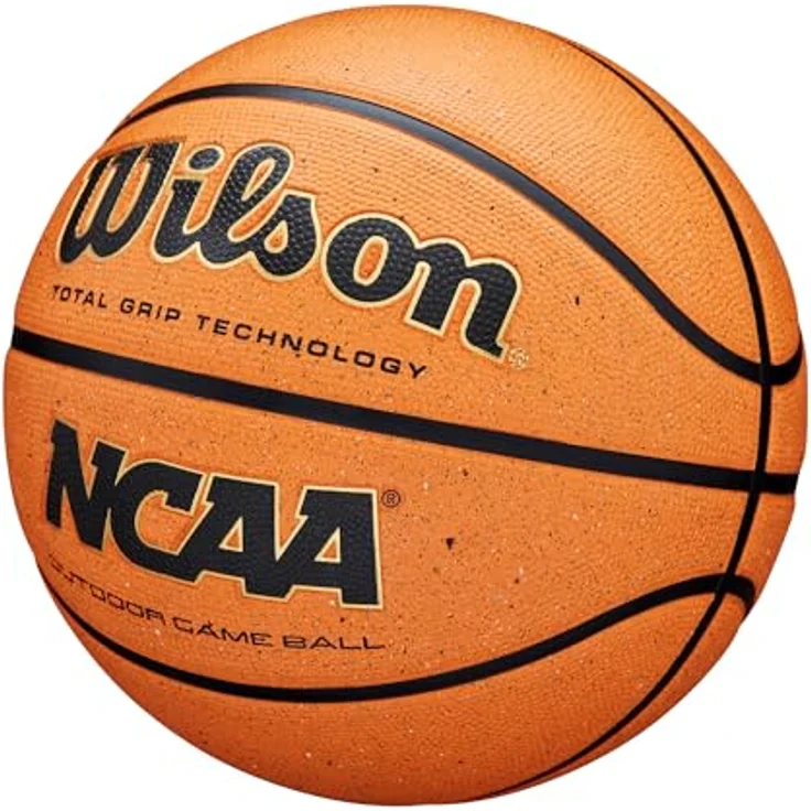 Wilson NCAA Outdoor Game Basketball, Orange, ergonomisches Design, wetterfest, langlebig – Bild 3