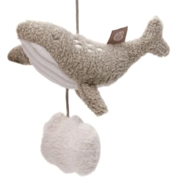 Jollein Baby-Mobile Deepsea, mit niedlichen Meeresbewohnern und verschiedenen Stoffen, Farben: Biscuit, Olive Green und Oatmeal - Preisvergleich – Bild 3