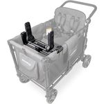 WonderFold KinderVan W2 Serie Autositz-Adapter, sichere Befestigung der Babyschale für Modelle Elite und Luxe, 360º Drehfunktion, einfach zu installieren