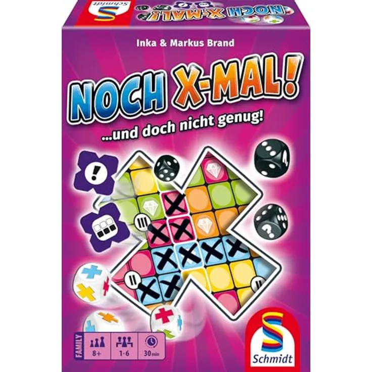 Schmidt Spiele Noch X-Mal!, Würfelspiel aus der Serie Klein & Fein für 1-6 Spieler, ab 8 Jahren, Spieldauer ca. 30 Minuten
