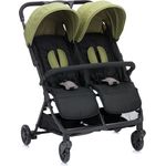 Fillikid Geschwister- & Zwillingskinderwagen Twin, 10,2 kg, Liegeposition, 78 cm breit, Schwarz Grün, inkl. Gratis Mobilitätsgarantie