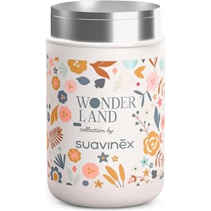 Hermès Babynahrungsbehälter Iso 350ml Wonderland, thermoisolierter Edelstahlbehälter in beige, hält Temperatur bis zu 6 Stunden – Bild 5