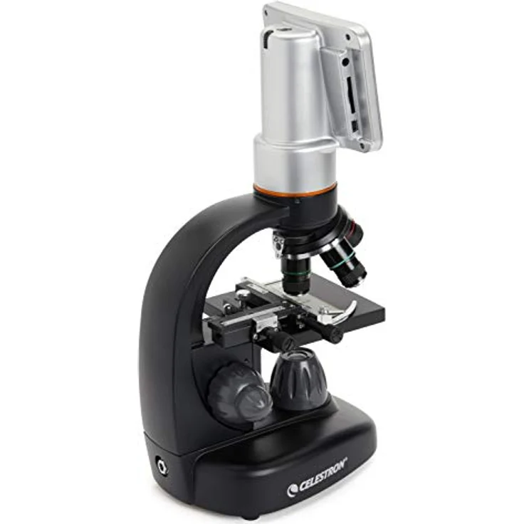Celestron TetraView digitales Mikroskop mit 5 MP Kamera, 40-400x Vergrößerung, 4,3 Zoll Touchscreen, durchlicht LEDs, um 180° drehbarer Kopf – Bild 4