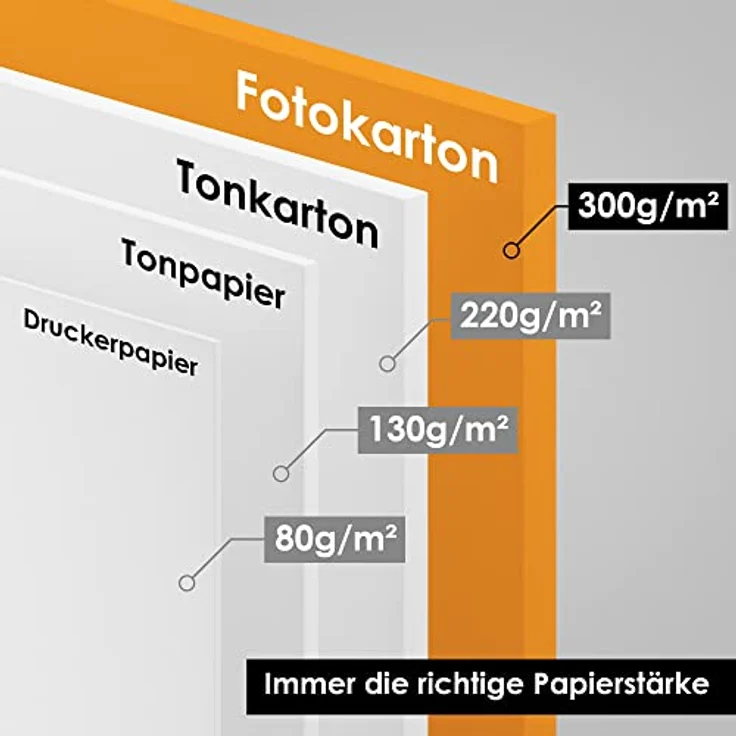 OfficeTree 54 Blatt Bastelkarton - Bastelset Kinder - Tonkarton A4 300g/m² zum Basteln Gestalten - 10 Farben - Mit Gold- und Silberbögen – Bild 4