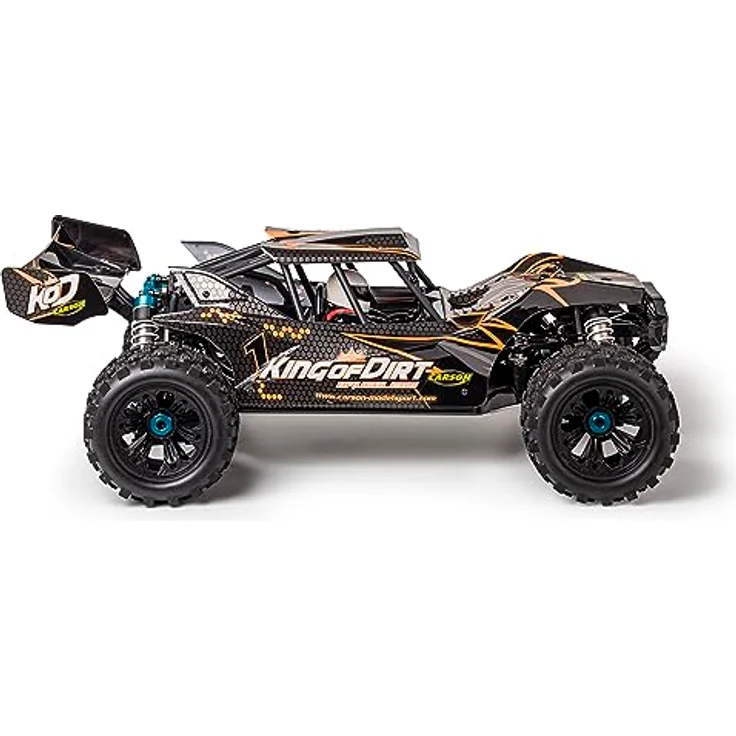 Carson 500409064 1:8 King of Dirt Cage 4S RTR - RC Buggy, ferngesteuertes Auto, Offroad, hochwertig, RC Fahrzeug, RC Auto 80 km/h – Bild 3