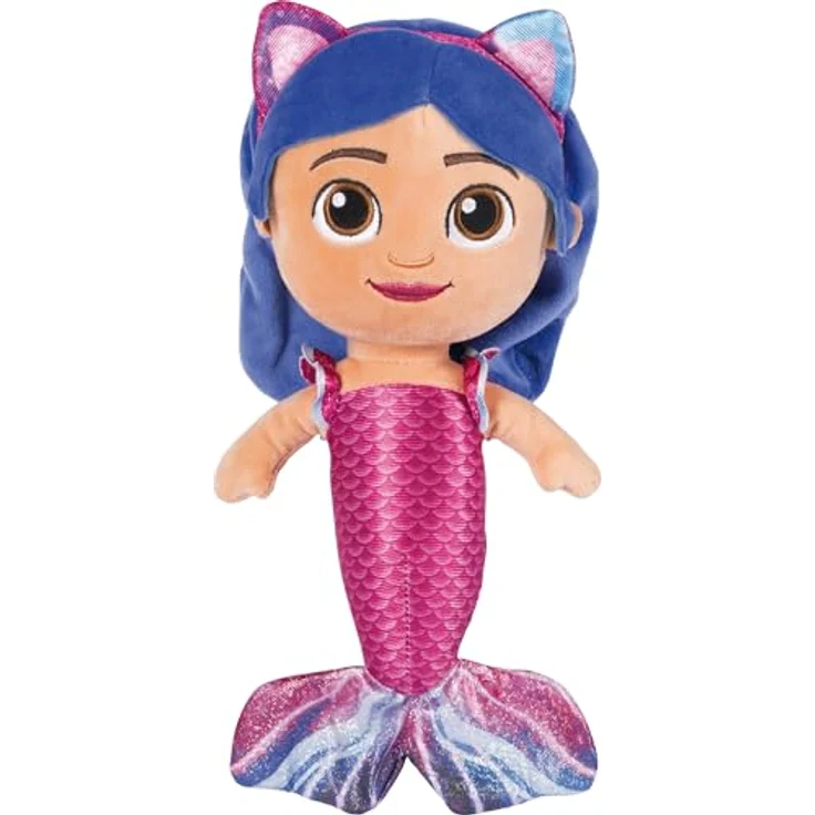 Schmidt Spiele 42852 Gabby's Dollhouse, Mermaid Gabby, 28 cm Plüschfigur, waschbar, ab 0 Jahren – Bild 1