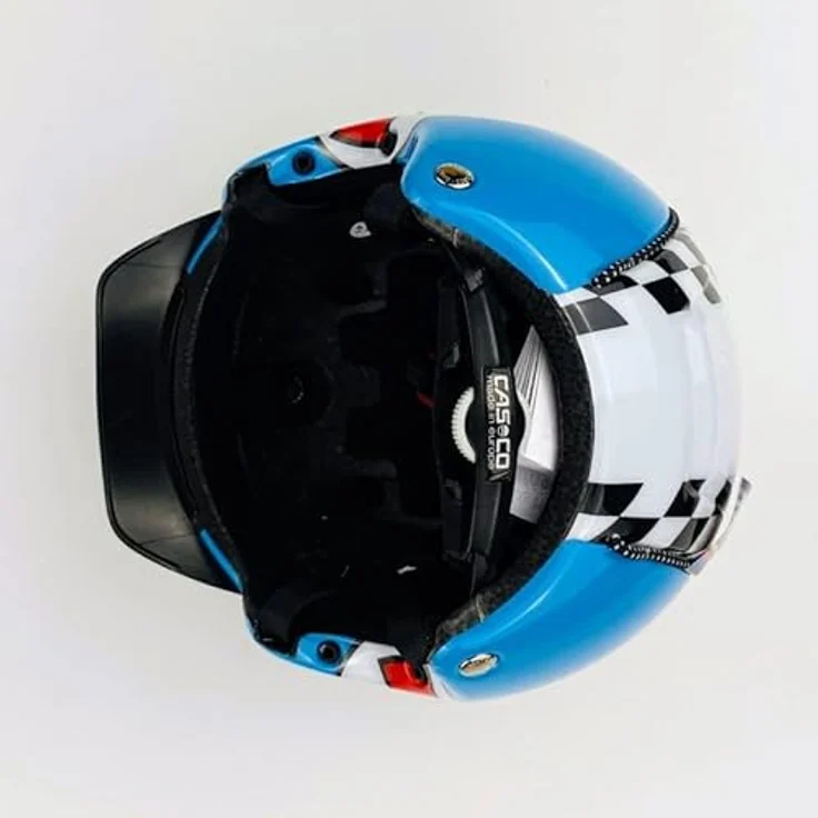 Casco Mini 2 Lucky 7 in blau Größe XS - Kinderfahrradhelm 46-52 cm – Bild 5