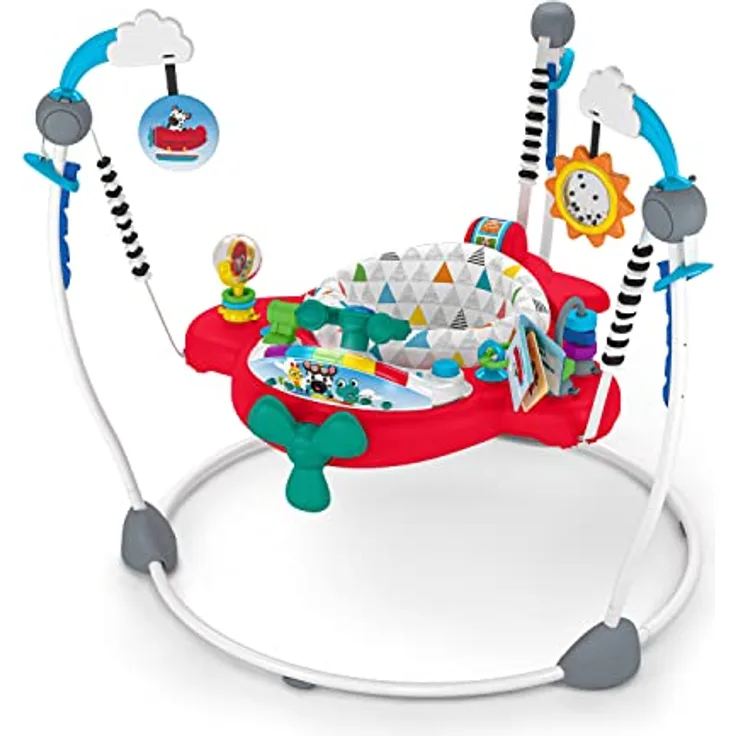 Baby Einstein 2-in-1 Activity-Jumper: Sky Explorers, interaktives Spielcenter mit 20 Melodien, 360° drehbarem Sitz und höhenverstellbar, für Babys von 6 Monaten bis 1 Jahr