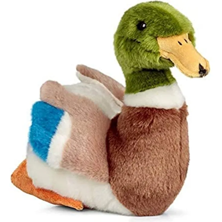 Animigos Plüschtier Stockente, Stofftier im realistischen Design, kuschelig weich, ca. 26 cm groß