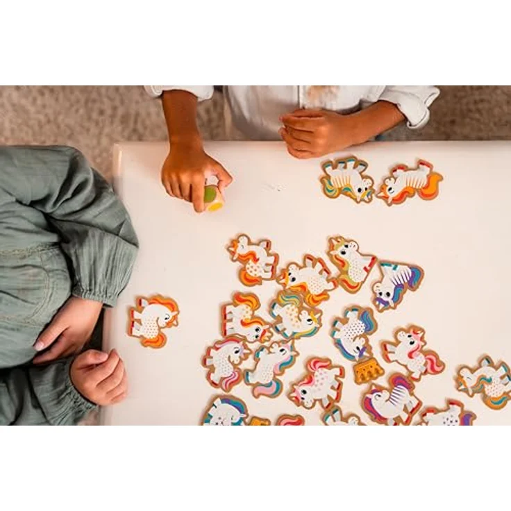Nathan Das Königreich der Einhörner, Gesellschaftsspiel für 2-4 Spieler, für Kinder von 3-6 Jahren, Thema Farben und Formen – Bild 5
