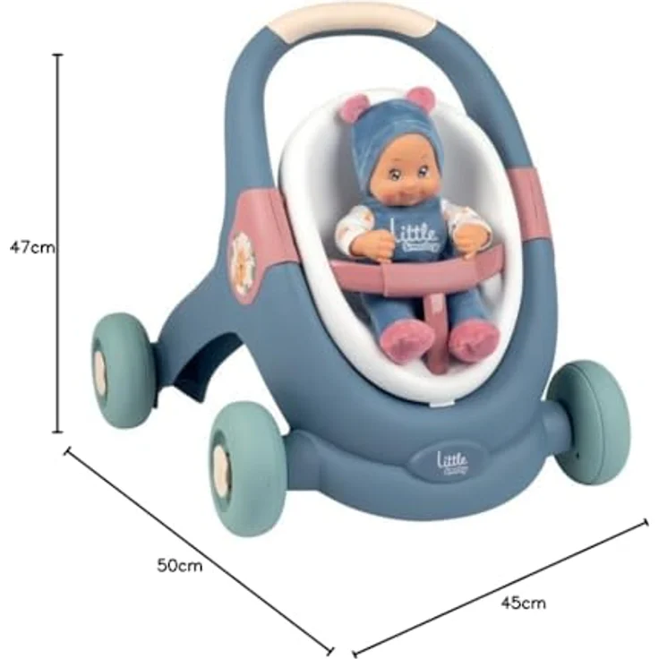 Smoby LS 3-in-1 Lauflern-Puppenwagen – Bild 3