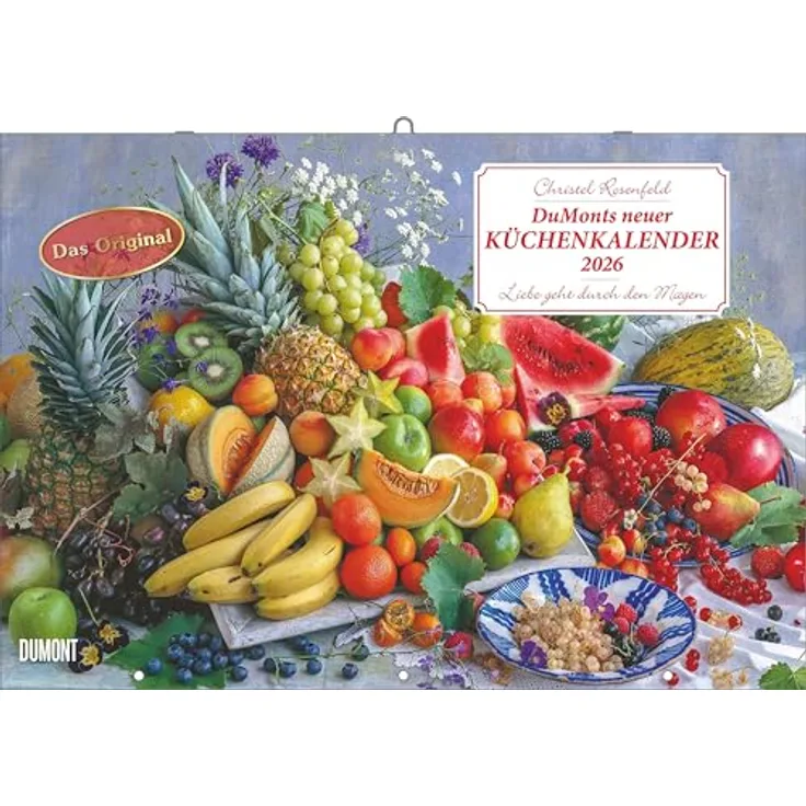 Neumann DUMONTS neuer Küchenkalender 2026, Broschürenkalender mit Rezepten und Gedichten, 42 x 29 cm, stimmungsvolle Food-Fotografien