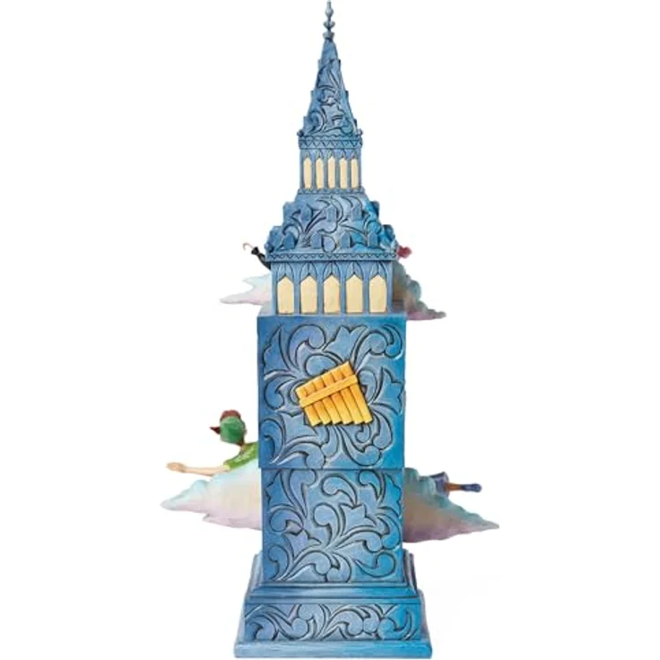 Enesco Disney Traditions Peter Pan Uhrenfigur, detailreiches Zifferblatt, Blau – Bild 2