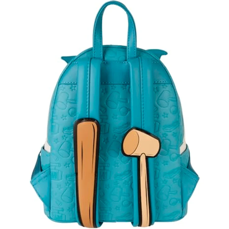 Loungefly Warner Bros Tom and Jerry Mini Backpack, Kunstleder, mit Applikationen und verstellbaren Schultergurten, 22,8 x 26,6 x 11,4 cm – Bild 4