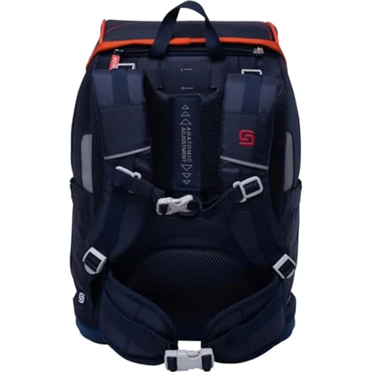 Schneiders Ergoplus 2in1 Schulranzen Set, 7-teilig, 22L, ergonomisch, dunkelblau, Ninja Revenge mit LED-Leuchtstab und Thermofach – Bild 4