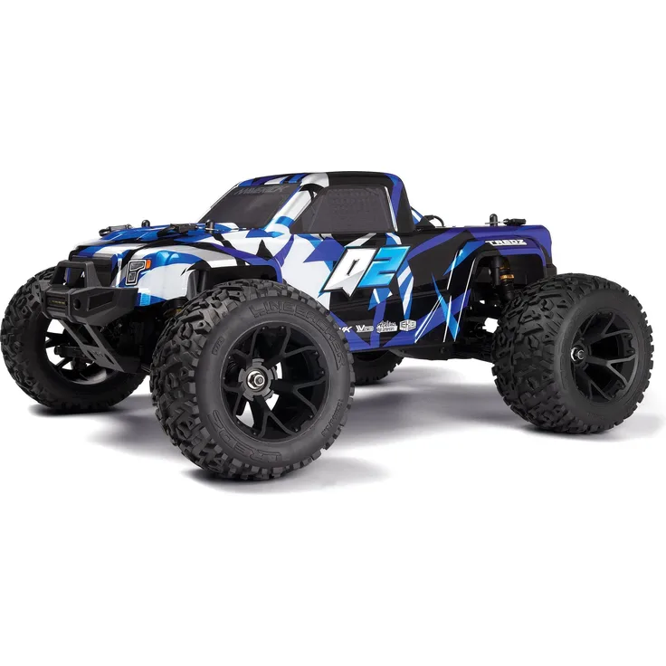 Maverick Quantum2 MT (ARR Almost-Ready-to-Race), Off-Road RC Modell mit brushed Allradantrieb und 550 12T Motor