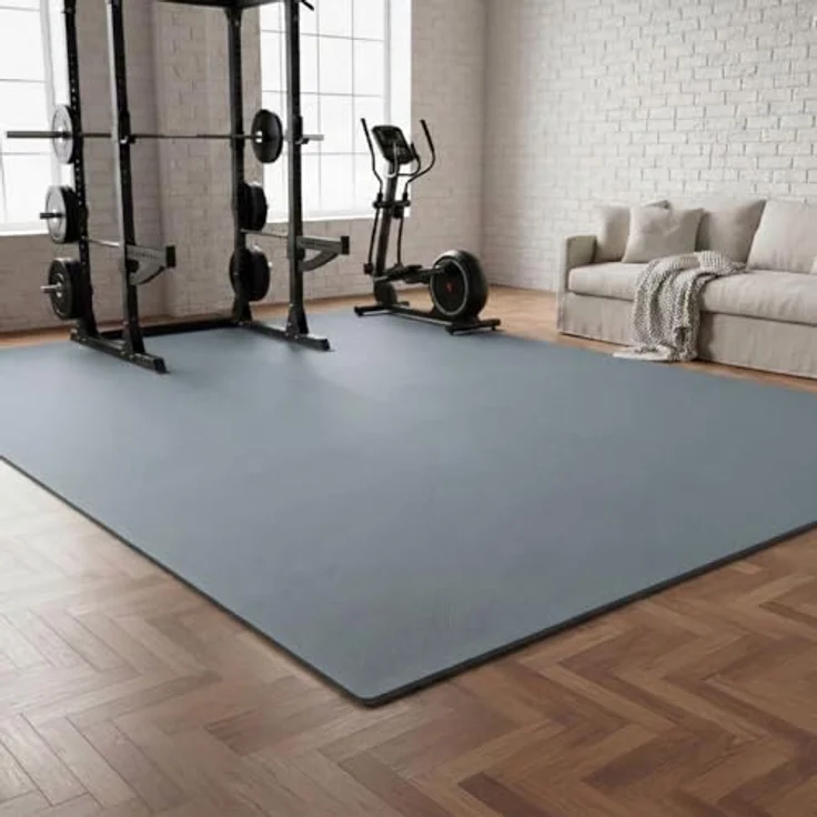 eyepower Puzzlematte XL, 4,8 m² Trainingsmatte mit Rand, 54-tlg. Set, 30 x 30 x 1 cm, schalldämmende EVA Bodenschutzmatte für Home Gym, schwarz – Bild 3
