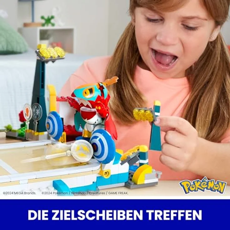 MEGA Pokémon Adventure Builder Stadio, Klemmbausteine mit integrierter Trainingsarena, Pokéball-Station und funktionierender Tür – Bild 5