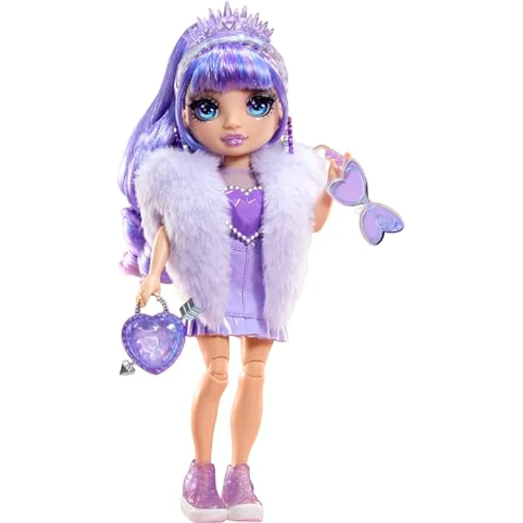 Rainbow High Anziehpuppe Creative Crystals Fashion Doll - Violet, mit Kristall-Accessoires und anpassbarem Outfit – Bild 8