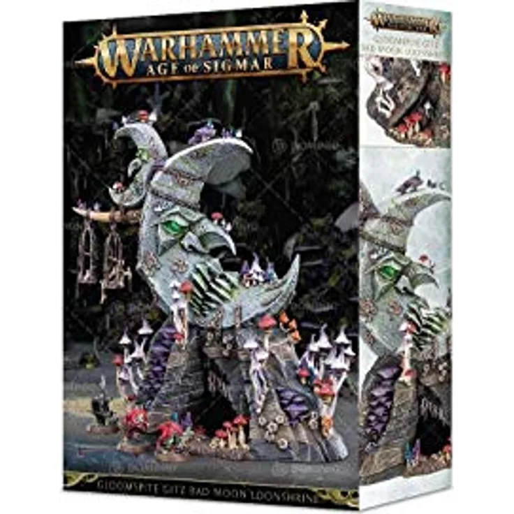 Games Workshop Warhammer Age of Sigmar Gloomspite Gitz Bad Moon Loonshrine, mehrteilige Miniaturen aus Kunststoff – Montage erforderlich