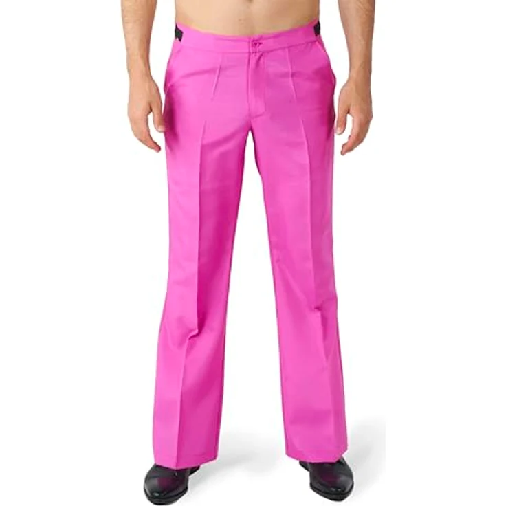 OppoSuits Disco Suit pink, Partyanzug im Retro-Schnitt mit Körperbetontem Jackett, XL – Bild 4