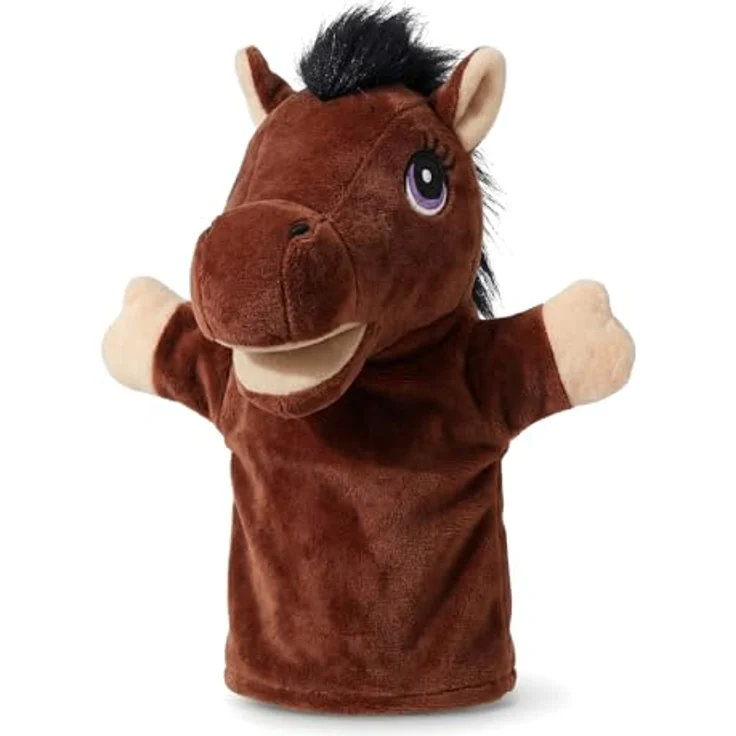 LOMTRATS Handpuppen Set, 5 tierische Puppen (Wolf, Tiger, Löwe, Affe) mit beweglichen Mündern, ideal für Geschichtenerzählen und Vorschulerziehung – Bild 1