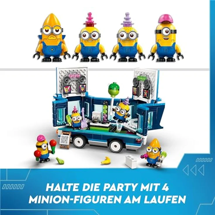 LEGO® Konstruktionsspielsteine Minions und der Party Bus (75581), LEGO Despicable Me, (379 St), Made in Europe - Preisvergleich – Bild 8