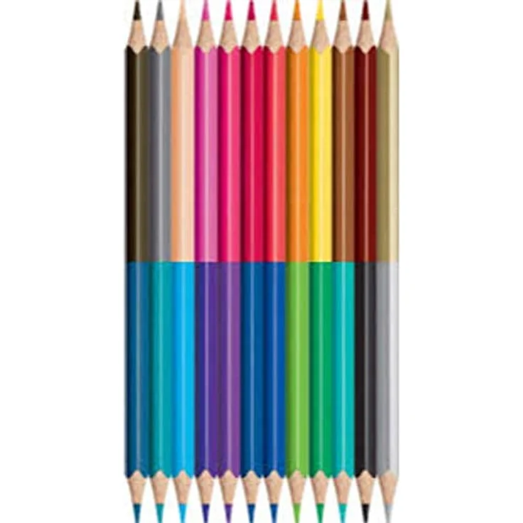 Maped Buntstift Colopeps Duo, 12-tlg, 24 Farben - Maped Farbstifte mit bruchsicherer Mine und 2 Spitzen, 12 verschiedene Farbkombinationen – Bild 2
