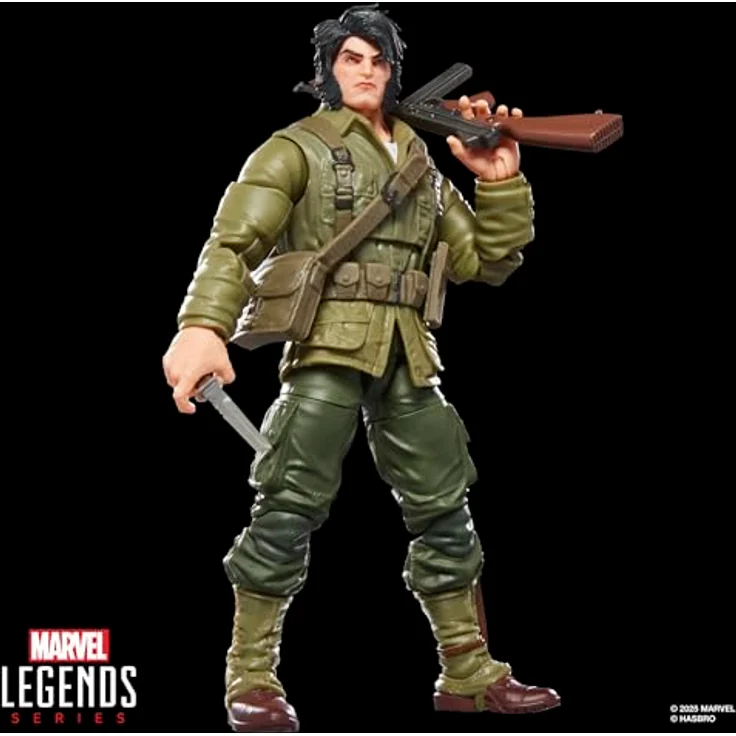 Marvel Legends Series Wolverine (WWII Logan), Action-Figur mit 7 Accessoires, 15 cm, über 20 Bewegungspunkte – Bild 4