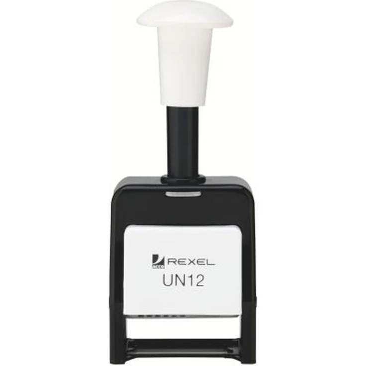 REXEL Stempel 6-stellig mit selbstfärbenden Ziffernrädern, schwarz