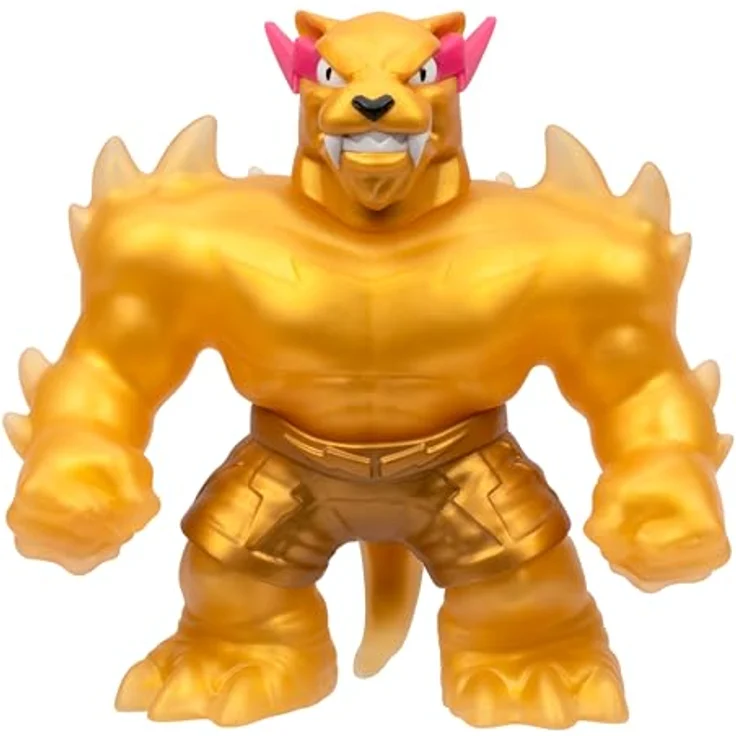 MRBEAST LAB 24738 Dehnbare Figur, Legendary Panther mit goldfarbener Füllung, 11 cm, bis zu 3x dehnbar – Bild 1