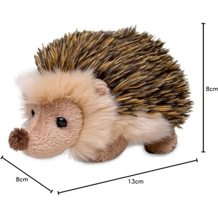 Uni-Toys - Igel - 13 cm (Länge) - Plüsch-Igel - Plüschtier, Kuscheltier – Bild 4