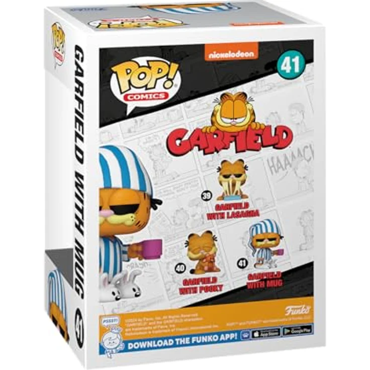 Funko Pop! Comics: Garfield – Garfield mit Mug Vinyl-Sammelfigur - Geschenkidee - 9,5 cm Höhe - Premium Vinyl Material - Ideal für Garfield Fans – Bild 3