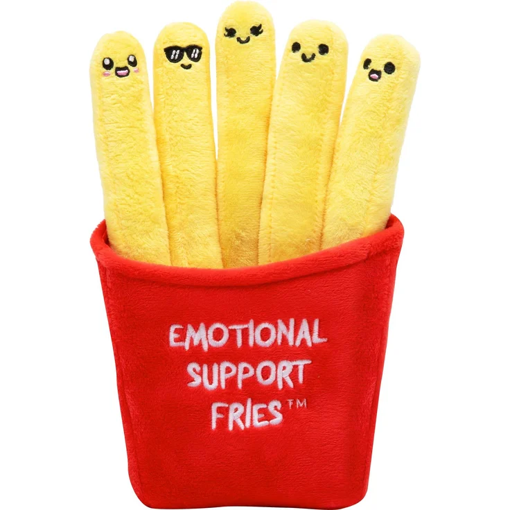 Just Play Emotional Support Fries, niedliches Kuscheltier mit süßem Design und hohem Kuschelkomfort