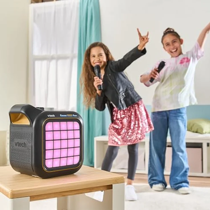 Vtech® Spielzeug-Musikinstrument Karaoke Light Party, mit 2 kabellosen Mikrofonen, 5 Modi und RGB-Lichtshow – Bild 9