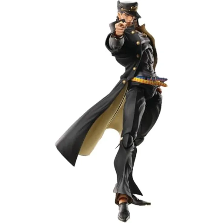 Medicos JoJo's Bizarre Adventure: Jotaro Kujo Big Super Action Statue, bewegliche Sammelfigur mit 250 mm Höhe und Zubehörteilen