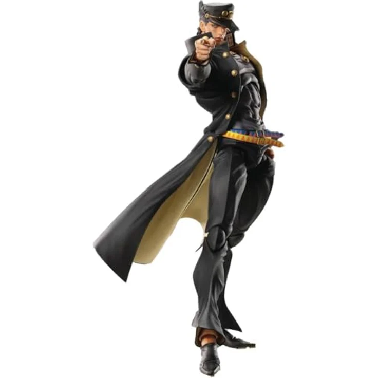 Medicos JoJo's Bizarre Adventure: Jotaro Kujo Big Super Action Statue, bewegliche Sammelfigur mit 250 mm Höhe und Zubehörteilen – Bild 1
