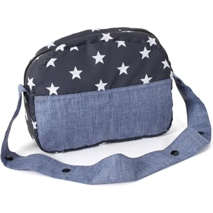 Bayer Chic 2000 853-51 Bayer Chic 2000-Wickeltasche für Puppen, Puppenwickeltasche, Puppenzubehör, Puppentasche, Sternchen Navy – Bild 1
