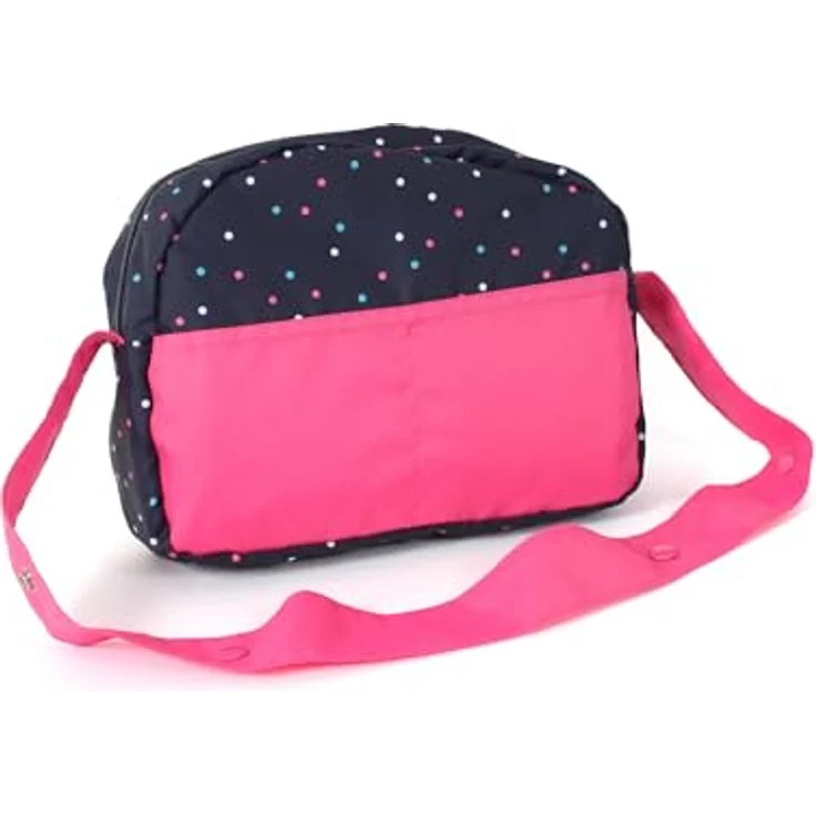 Bayer Chic 2000 Puppenwickeltasche, Konfetti pink, mit abwaschbarer Wickelunterlage und Umhängefunktion – Bild 1