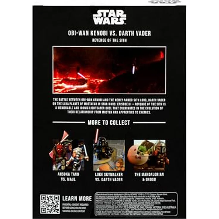 Fandrop SW01-Star Wars: Revenge of The Sith - Obi-Wan Kenobi VS. Darth Vader, episches Diorama mit einzigartigem Artefakt und detailliertem Szenenmarker – Bild 5