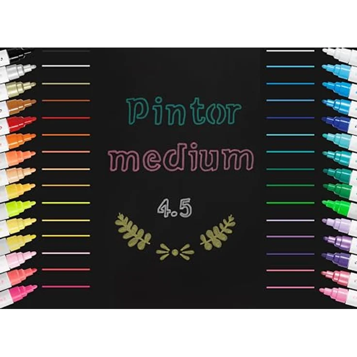 PILOT PINTOR Kreativmarker My Colour Palette – 10 Stück in M – warme Farben – Farbmarker-Stifte für DIY-Projekte, für fast alle Oberflächen, schnell trocknend und gut deckend – Bild 5