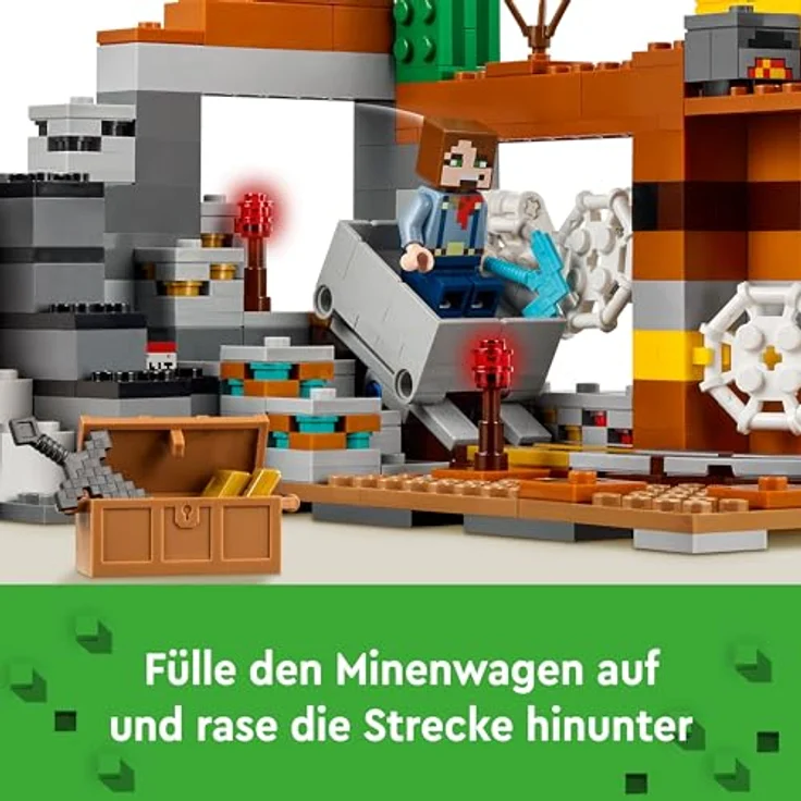LEGO® Konstruktionsspielsteine Die Mine in den Badlands (21263), LEGO Minecraft, (538 St), Made in Europe – Bild 6