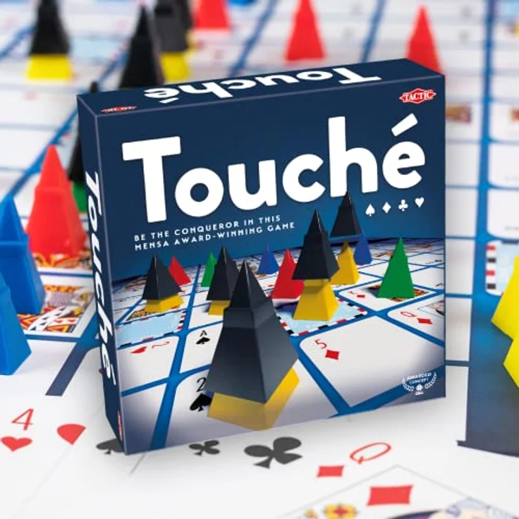 Selecta Spielzeug Touche, Brettspiel für 2-4 Spieler mit Taktik und Glück, mehrsprachig (Deutsch, Französisch, Polnisch, Niederländisch, Englisch) – Bild 3