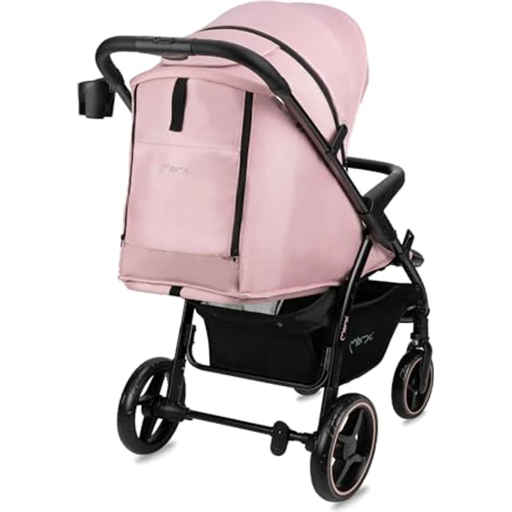 MoMi Kinder-Buggy Miya, Einhand-Faltsystem, große EVA-Räder, XXL-Verdeck, inkl. Zubehör bis 22 kg – Bild 13