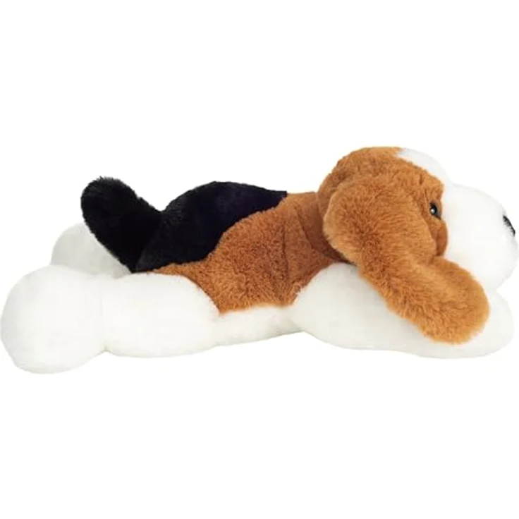 Teddy Hermann® Kuscheltier Schlenkerhund dreifarbig liegend, 29 cm – Bild 2