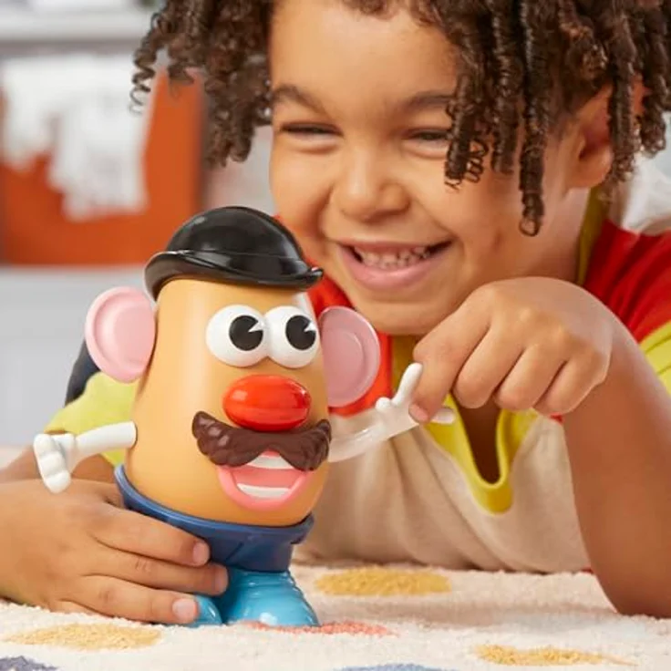 Mr. Potato Head Potato Head Spielzeug, 13-teilig, kreatives Steckspielzeug in Rot und Weiß mit Klappe zur Aufbewahrung – Bild 3