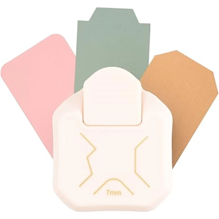 Vaessen Creative 2137-093 3-in-1 Eckenstanzer, für Scrapbooking und DIY Projekte, abgerundete Ecken in drei Varianten, hochwertige Verarbeitung aus Metall und Kunststoff – Bild 1