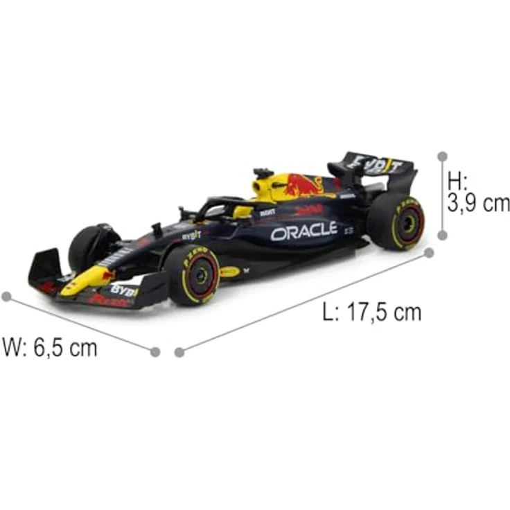 JAMARA Oracle Red Bull Racing RB19 Diecast 1:32, dunkelblau, originalgetreue Lackierung und hochwertige Verarbeitung, offiziell lizenziert – Bild 3