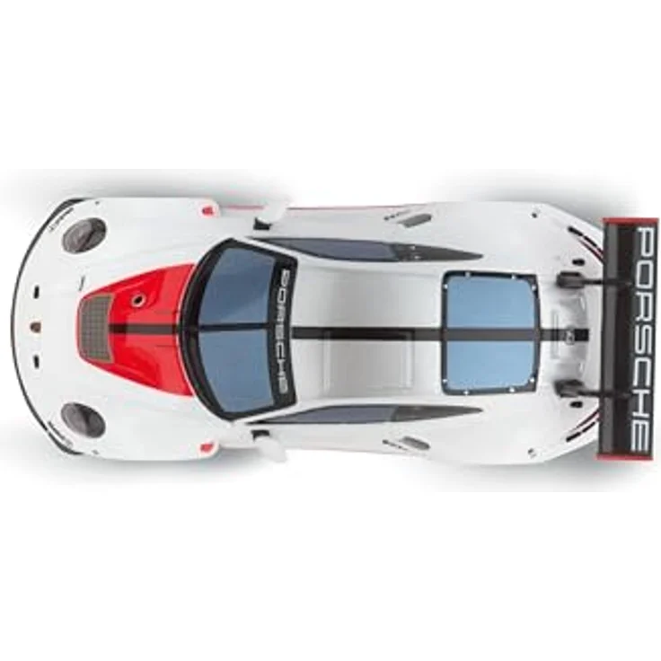 Carrera Hybrid White Lightning, Porsche 911 GT3 R Rexy, Maßstab 1:50, Front- und Rücklichter, Bis zu 30 Minuten Rennaction, USB-C-Aufladung in 20 Minuten – Bild 3