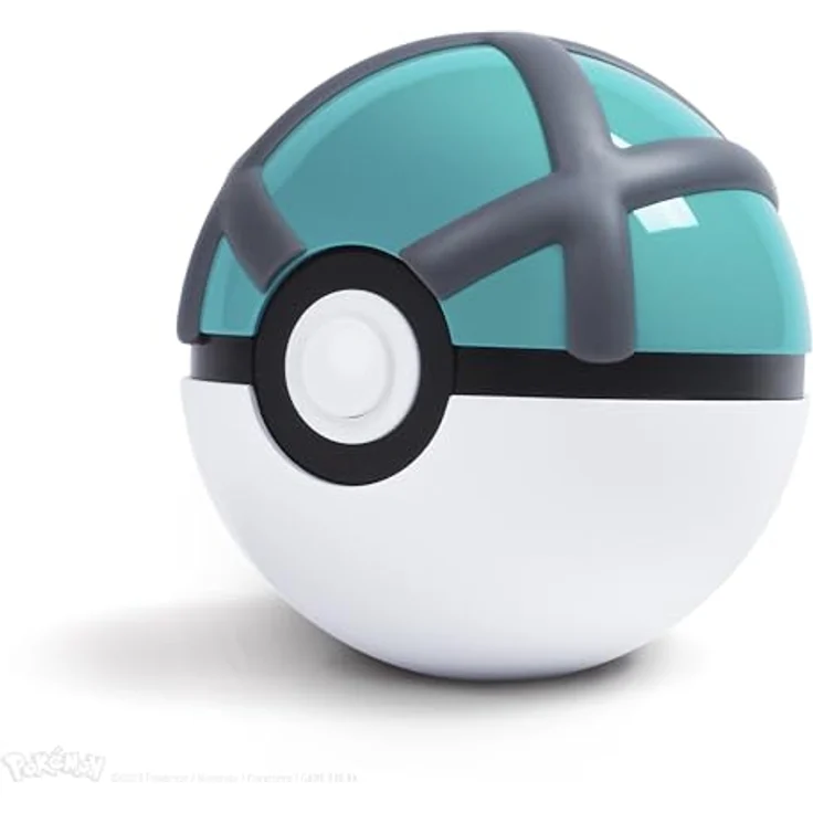 The Wand Company Pokémon Netzball, elektronische Replik aus Druckguss mit Lichtfunktion, blau, One Size – Bild 6